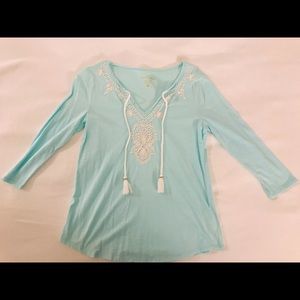 Lily Pulitzer turquoise top size S